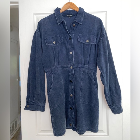 william b Dresses & Skirts - William B Navy Cord Dress